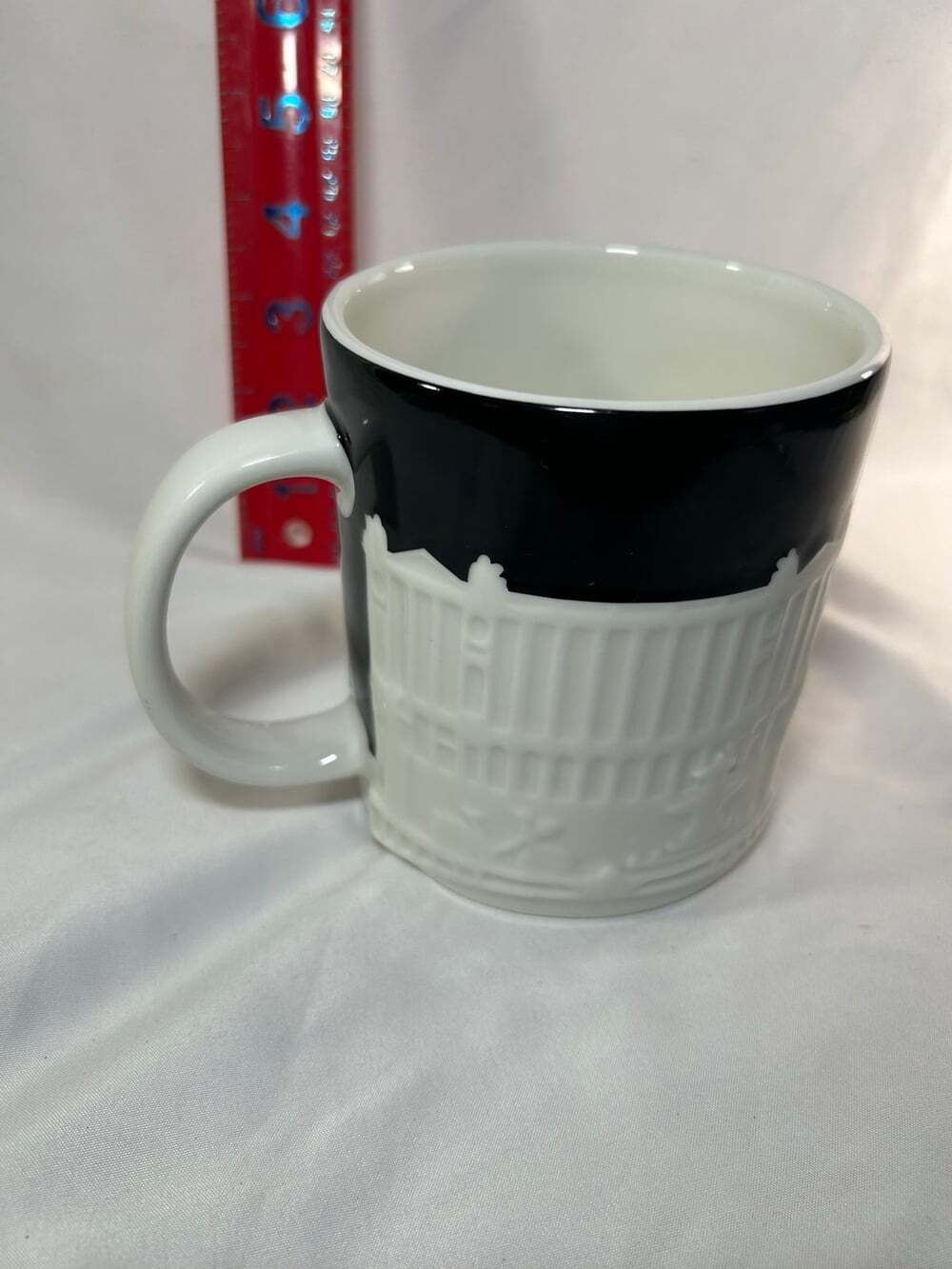 Starbucks Paris 3D Relief Collector Series Mug 16oz B/W Skyline 2011 READ - Picture 11 of 12